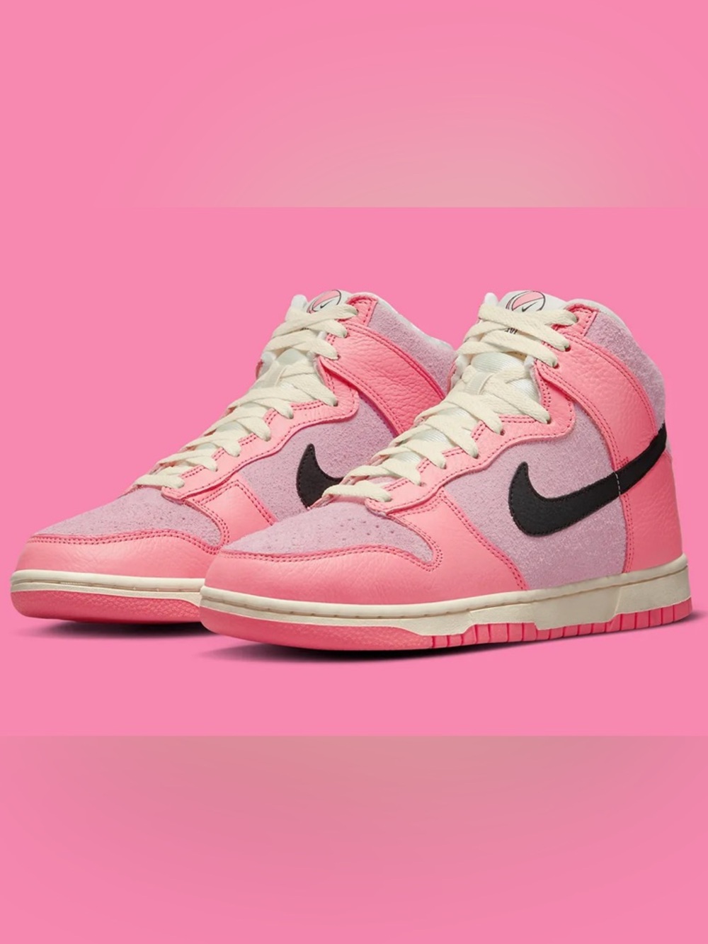 NIKE Dunk High "Hoops Pack" - Pink/Black - Women’s Size 7 (DX3359-600)